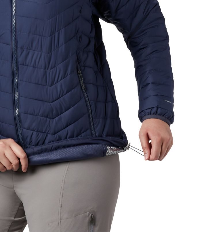 Women's Columbia Powder Lite Jackets Navy | Plus Size CA-D1A53